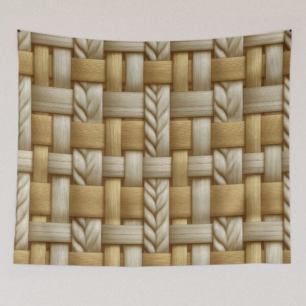 Item preview, Golden Straw Rattan Cane Weave Texture designed and sold by Piotrek0001.
