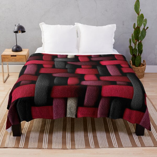 Item preview, Modern Crimson and Black Strap Weave Art designed and sold by Piotrek0001.