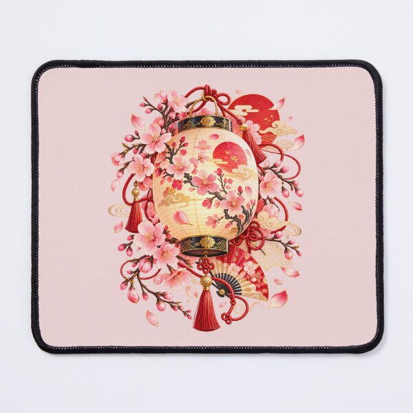 Item preview, Japanese Lantern with Sakura and Gold Details designed and sold by MetaModel Editions.