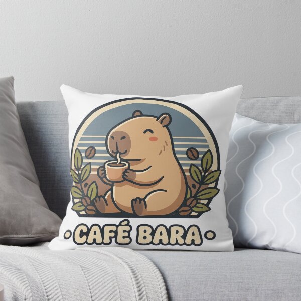 Item preview, Capybara Coffee Cafe Bara Retro designed and sold by DariaDoodleArt.