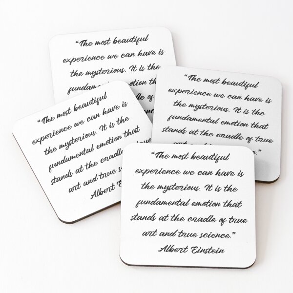 Item preview, The Most Beautiful Experience - Albert Einstein Quote designed and sold by 4ever-Undaunted.
