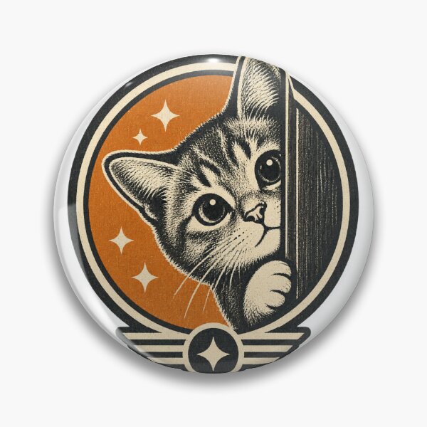 Item preview, Sneaky Cat Illustration Featuring a Playful and Curious Feline Design PERFECT GIFT FOR YOU AND FRIENDS designed and sold by FilthyOldHag.