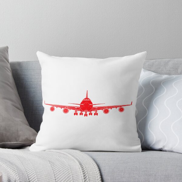 Item preview, Boeing 747 Red Aircraft Silhouette  designed and sold by Aviation Sticker Shop.