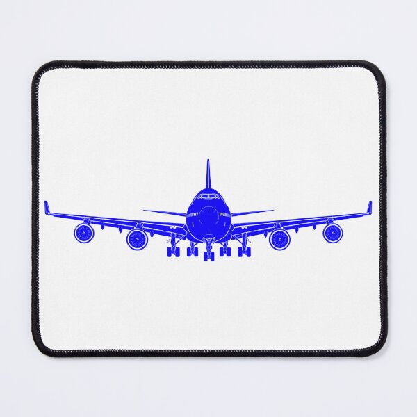 Item preview, Boeing 747 Blue Aircraft Silhouette  designed and sold by Aviation Sticker Shop.