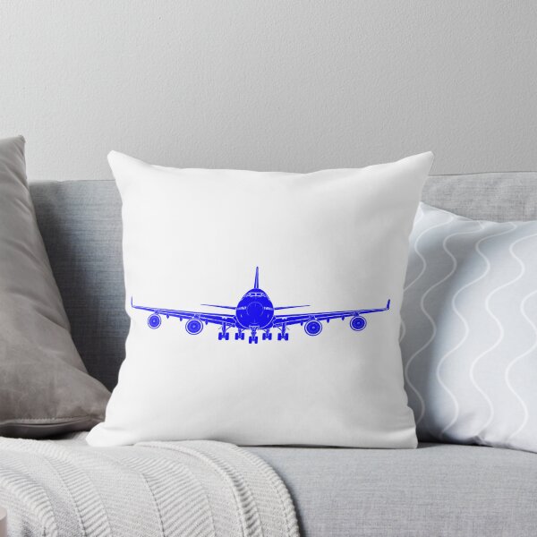 Item preview, Boeing 747 Blue Aircraft Silhouette  designed and sold by Aviation Sticker Shop.