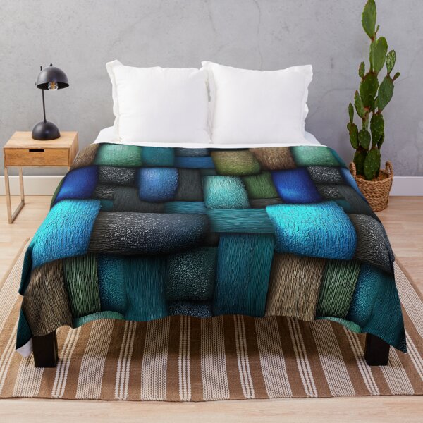 Item preview, Jewel Tone Teal and Blue Leather Weave designed and sold by Piotrek0001.