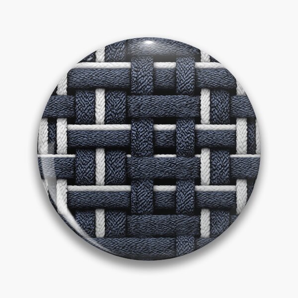 Item preview, Midnight Denim and White Stitched Weave Art designed and sold by Piotrek0001.