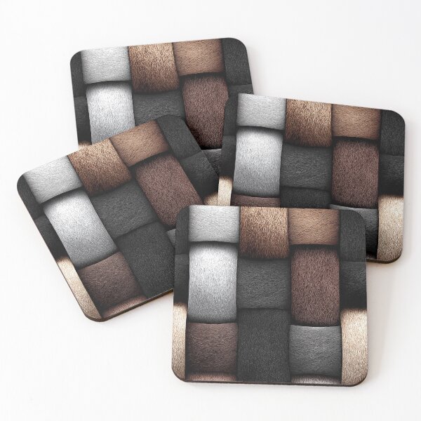 Item preview, Neutral Earthy Leather Block Weave Texture designed and sold by Piotrek0001.