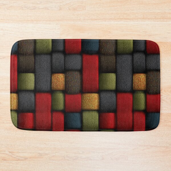 Item preview, Vibrant Red and Olive Leather Strap Weave designed and sold by Piotrek0001.