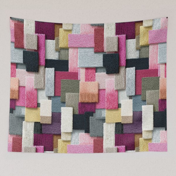 Item preview, Pastel Fuzzy Plush Block Weave Pattern designed and sold by Piotrek0001.