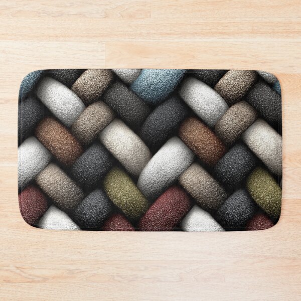 Item preview, Diagonal Earth Tone Wool Knit Braid Pattern designed and sold by Piotrek0001.