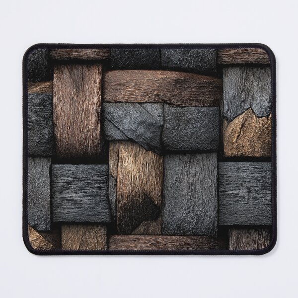Item preview, Charred Dark Wood and Leather Weave Art designed and sold by Piotrek0001.