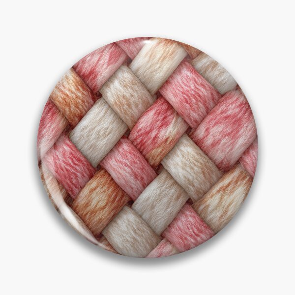 Item preview, Soft Pastel Pink and Cream Knit Braid designed and sold by Piotrek0001.