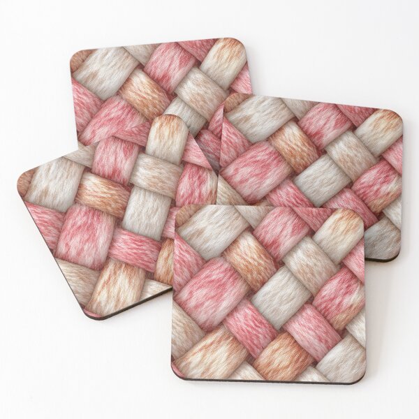 Item preview, Soft Pastel Pink and Cream Knit Braid designed and sold by Piotrek0001.