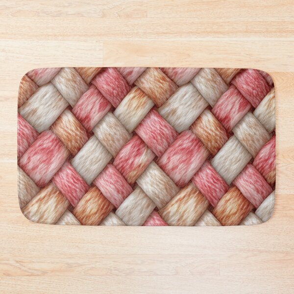 Item preview, Soft Pastel Pink and Cream Knit Braid designed and sold by Piotrek0001.