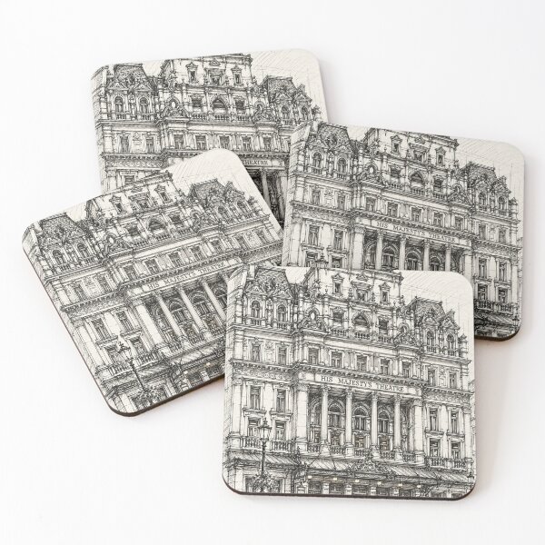 Item preview, His Majesty’s Theatre London – Vintage Architectural Ink Sketch designed and sold by Studio Ovation.