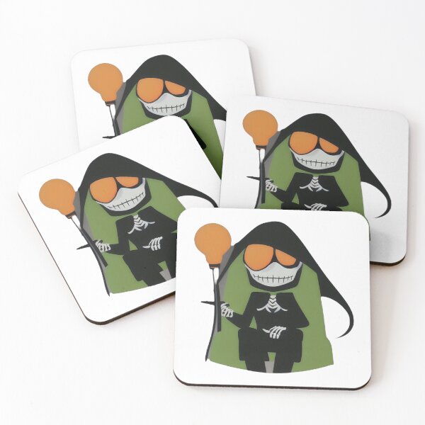Artikelvorschau, Grim Reaper Orange Goggles Balloon entworfen und verkauft von For-Cat Studio.