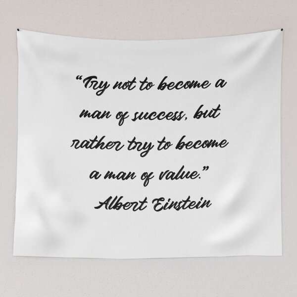 Item preview, A Man of Value - Albert Einstein Quote designed and sold by 4ever-Undaunted.
