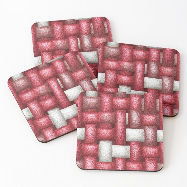 Item preview, Crisp Red and White Interlocking Strap Weave designed and sold by Piotrek0001.