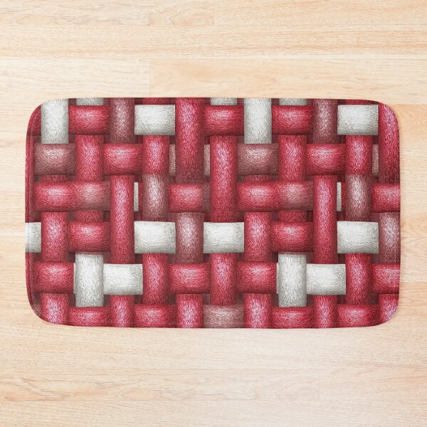 Item preview, Crisp Red and White Interlocking Strap Weave designed and sold by Piotrek0001.