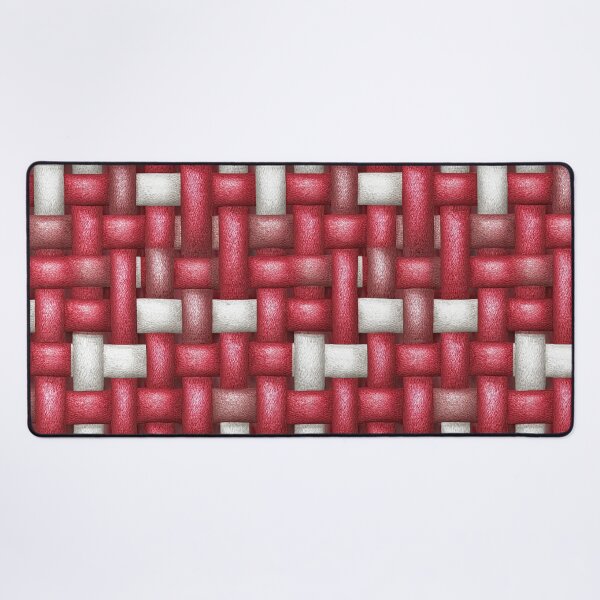 Item preview, Crisp Red and White Interlocking Strap Weave designed and sold by Piotrek0001.
