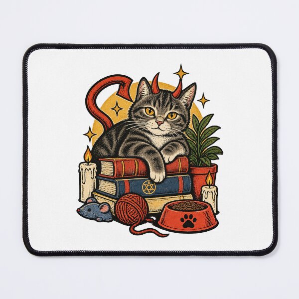 Item preview, Caring For Your Demon Cat - Funny and Quirky Cat Lover Design PERFECT GIFT FOR YOU AND FRIENDS designed and sold by FilthyOldHag.