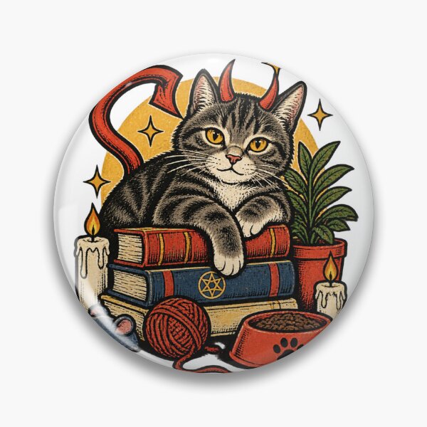 Item preview, Caring For Your Demon Cat - Funny and Quirky Cat Lover Design PERFECT GIFT FOR YOU AND FRIENDS designed and sold by FilthyOldHag.