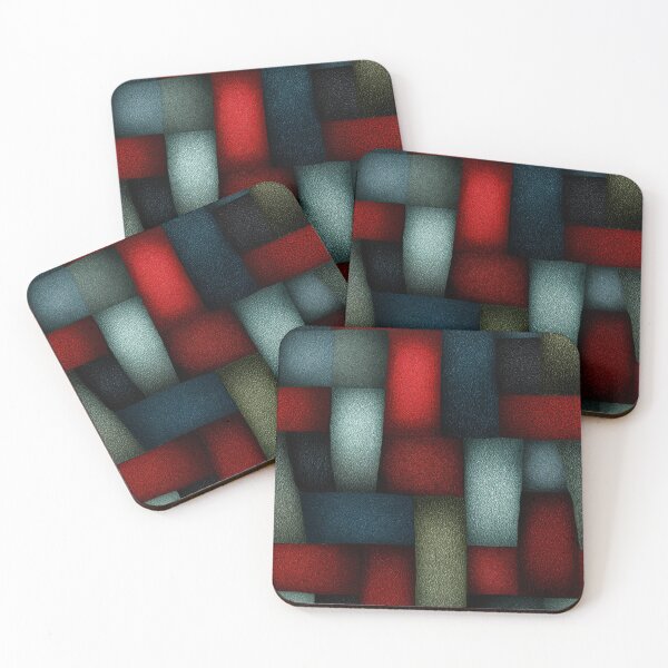 Item preview, Deep Teal and Crimson Shadow Strap Weave designed and sold by Piotrek0001.