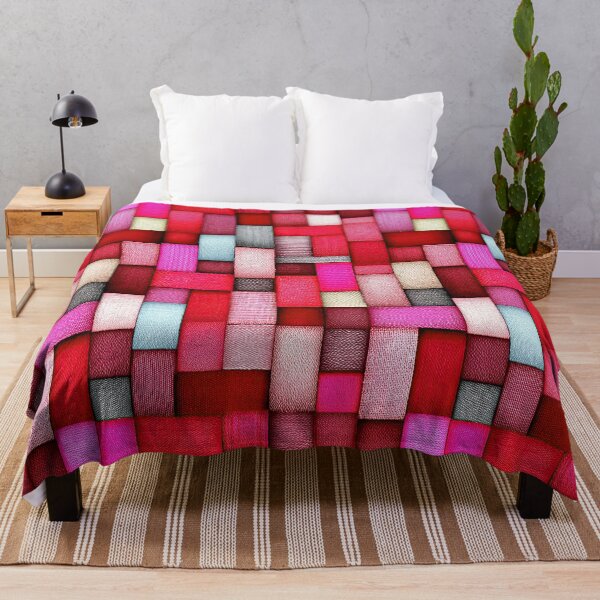 Item preview, Electric Magenta and Pink Block Weave Pattern designed and sold by Piotrek0001.