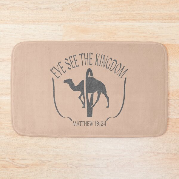 Item preview, Parables - Eye See the Kingdom | Camel Through Eye of the Needle - Not a innuendo but wordplay or pun with I & Eye | Matthew 19:24 & Mark 10 25 Grey designed and sold by ZechJohnRB.