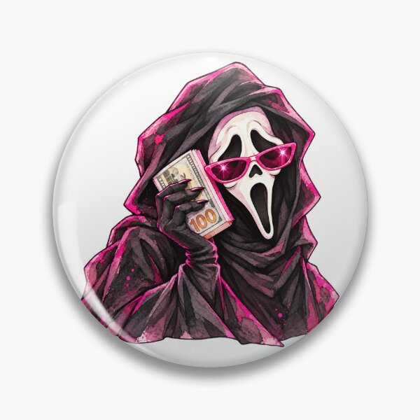 Item preview, Money Talks Pink Ghostface designed and sold by WickedStarlet.