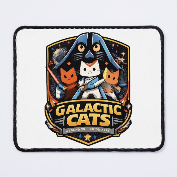 Item preview, Cat Wars Parody Design Featuring Cute Cats in a Galactic Battle Scene ⭐⭐⭐⭐⭐ designed and sold by FilthyOldHag.