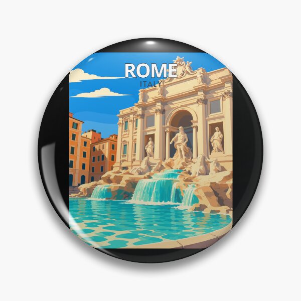 Item preview, Rome in Italy, Vintage Art Travel Landscape designed and sold by MaateoDesign.