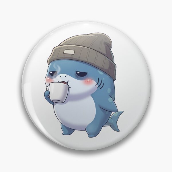 Item preview, Running on Caffeine Shark designed and sold by Nature's Chibis.