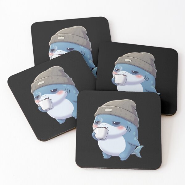 Item preview, Running on Caffeine Shark designed and sold by Nature's Chibis.