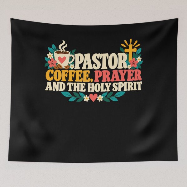 Item preview, Pastor Coffee Prayer And Holy Spirit Christian designed and sold by ShirTomDesigns.