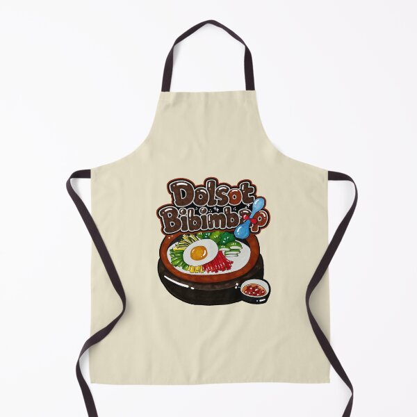 Item preview, Hand-Drawn Dolsot Bibimbap with Retro Lettering designed and sold by lazypencil.art.