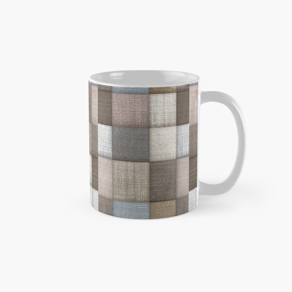 Item preview, Neutral Linen Patchwork Woven Squares Art designed and sold by Piotrek0001.