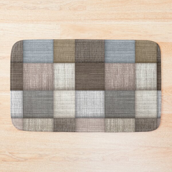 Item preview, Neutral Linen Patchwork Woven Squares Art designed and sold by Piotrek0001.