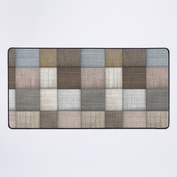 Item preview, Neutral Linen Patchwork Woven Squares Art designed and sold by Piotrek0001.