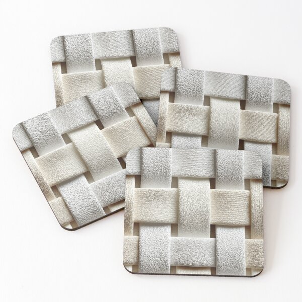 Item preview, Minimalist White Sculptural Strap Weave Art designed and sold by Piotrek0001.