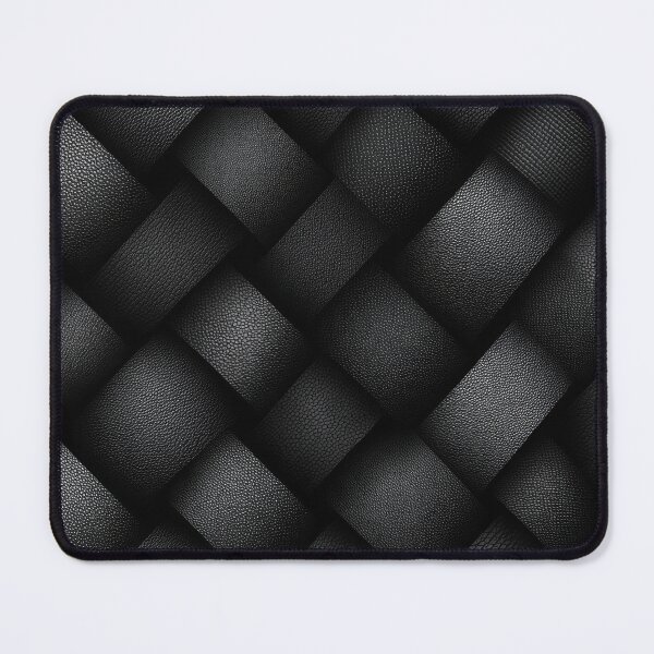 Item preview, Obsidian Black Fine Leather Weave Pattern designed and sold by Piotrek0001.