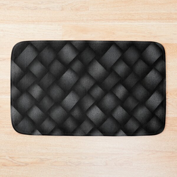 Item preview, Obsidian Black Fine Leather Weave Pattern designed and sold by Piotrek0001.