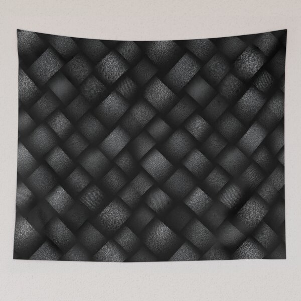 Item preview, Obsidian Black Fine Leather Weave Pattern designed and sold by Piotrek0001.