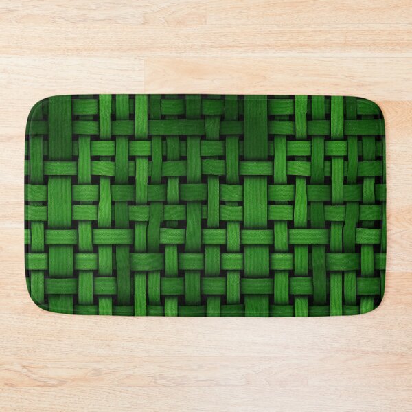 Item preview, Vibrant Emerald Green Basket Weave Texture designed and sold by Piotrek0001.