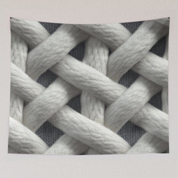 Item preview, Macro White Braided Cotton Rope Texture designed and sold by Piotrek0001.