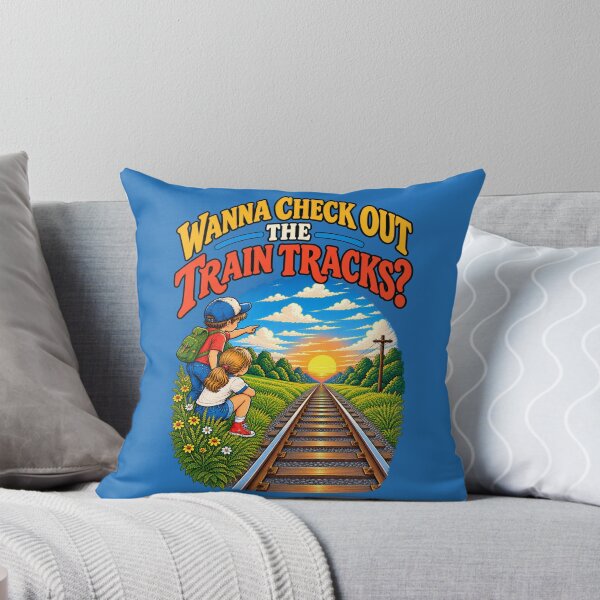 Item preview, Wanna Check Out The Train Tracks - Nostalgic Childhood Adventure designed and sold by 3MillsDesign.