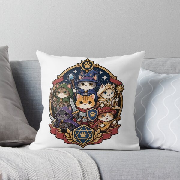 Item preview, Dungeons and Cats Featuring All DnD Classes Cute Fantasy Design LIMITED EDITION designed and sold by FilthyOldHag.