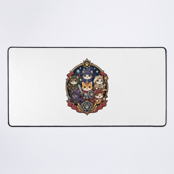 Item preview, Dungeons and Cats Featuring All DnD Classes Cute Fantasy Design LIMITED EDITION designed and sold by FilthyOldHag.