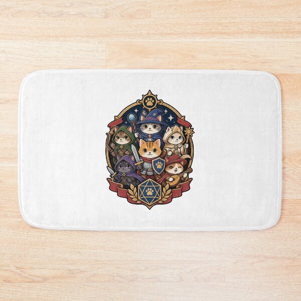 Item preview, Dungeons and Cats Featuring All DnD Classes Cute Fantasy Design LIMITED EDITION designed and sold by FilthyOldHag.